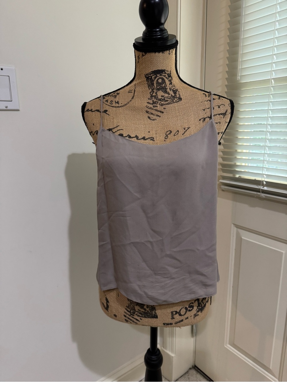 Women's Taupe Silk??? Cami Top size s/m